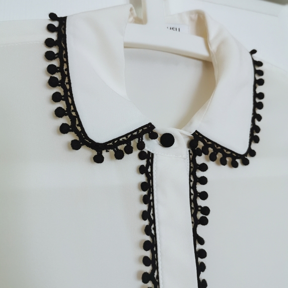 Silk lantern sleeve shirt - Picture 3 of 8